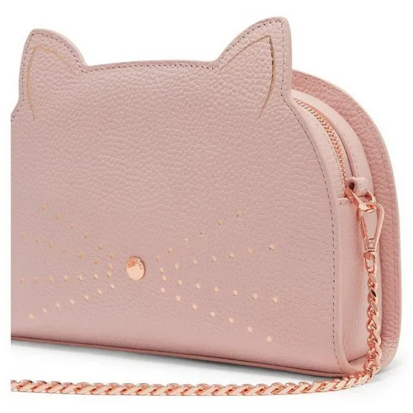 NWT Ted Baker Cat Leather Crossbody Bag